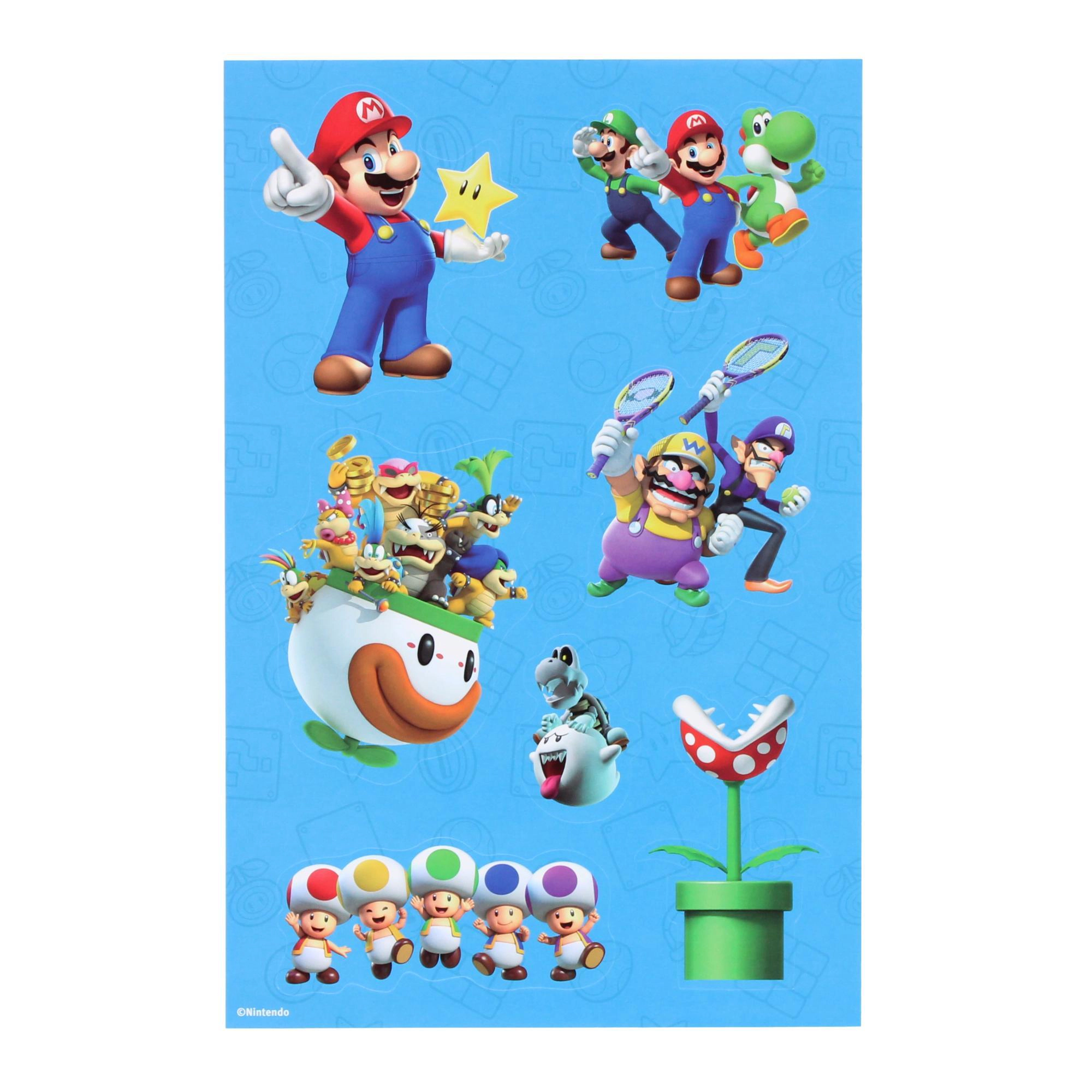 Textiel Trade Kid's Super Mario Brothers 500 Piece Sticker Set