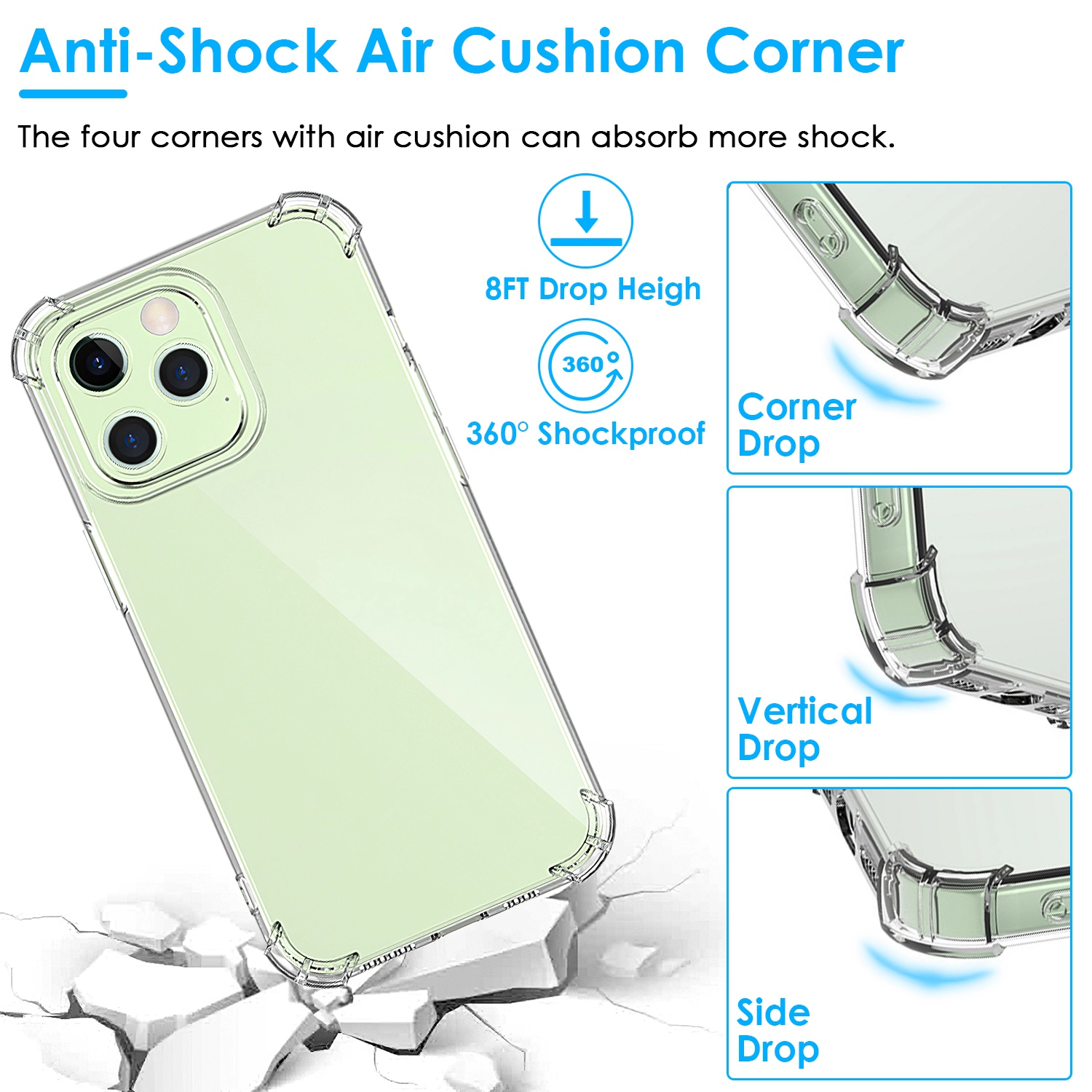 GBruno Clear Shockproof Phone Case For IPhone