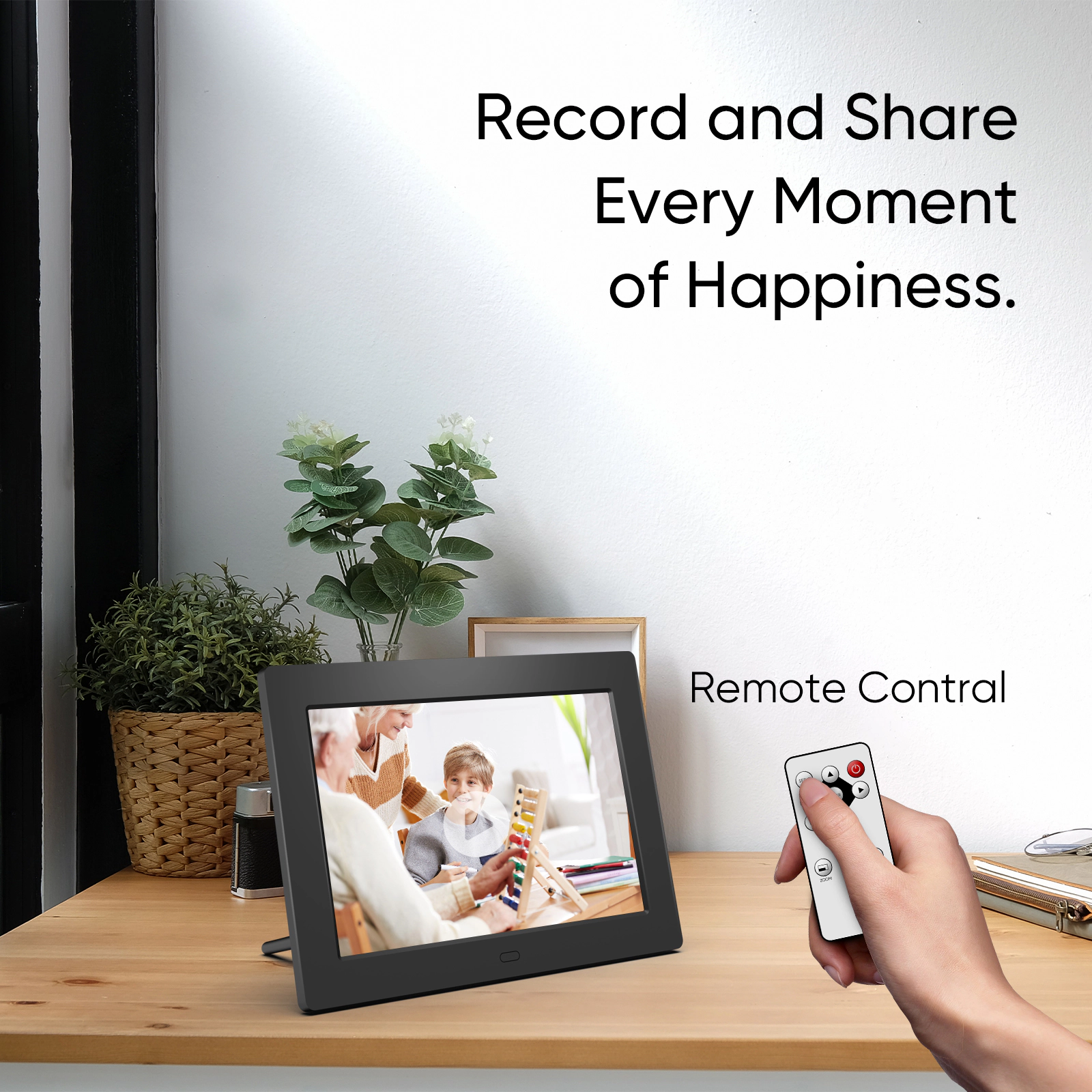 Sonicgrace 7" Digital Photo Frame IPS App Controlled