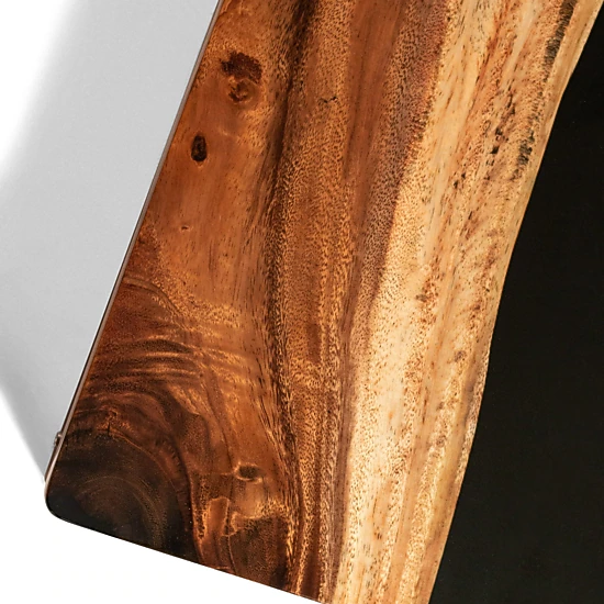 Elakai  The River Epoxy Resin With Live Edge Acacia Pathfinder Art Cornhole Boards
