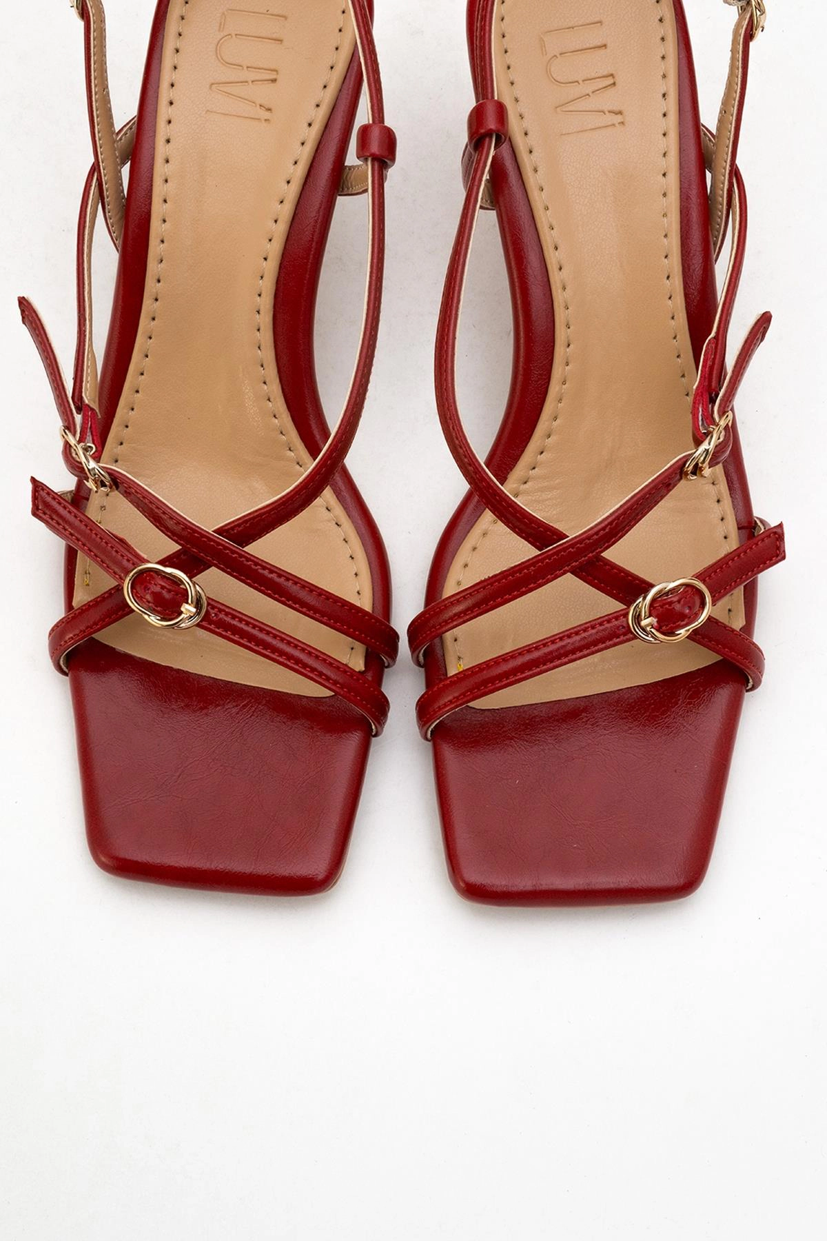 Prologue Shoes Womens Chaka Square Toe Stiletto Sandal