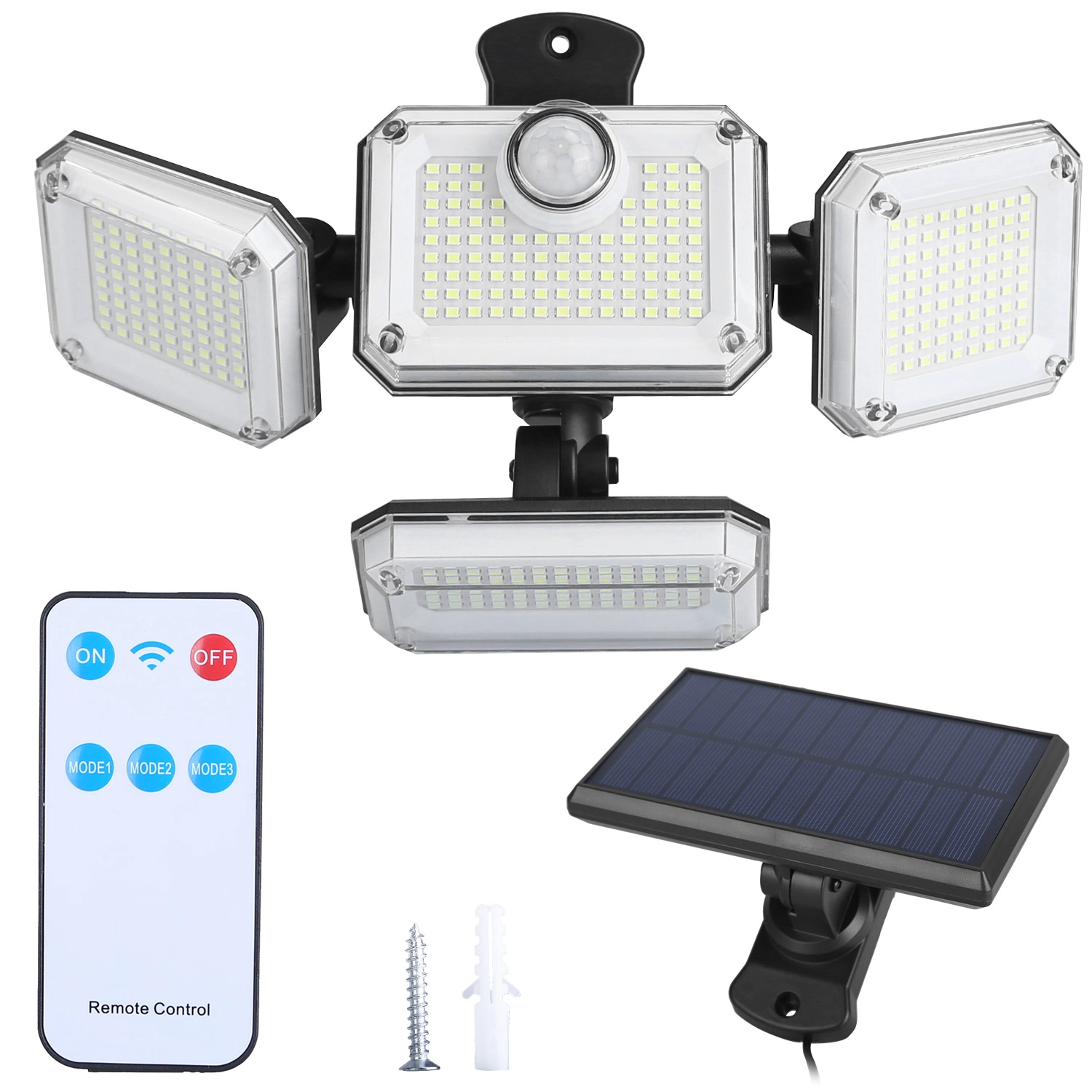 GBruno 2-Pack Solar Motion Sensor Wall Lights