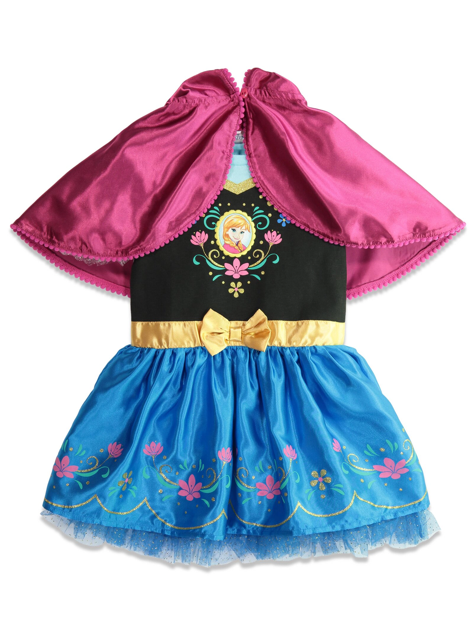 Disney Frozen Princess Anna Girls' Cosplay Hooded Dress