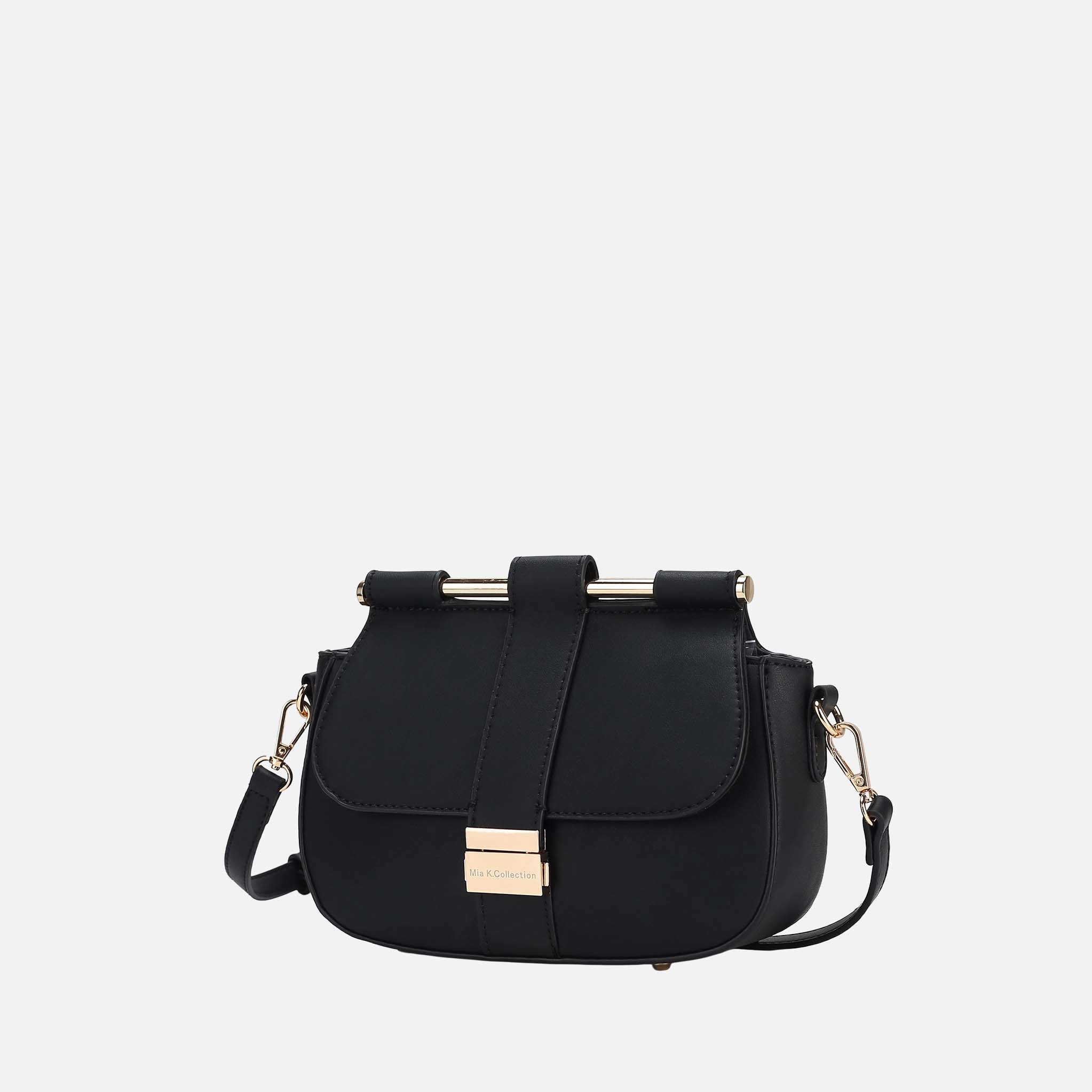 Mia K Collection Londyn Shoulder Bag for Women, Vegan Leather Handbag