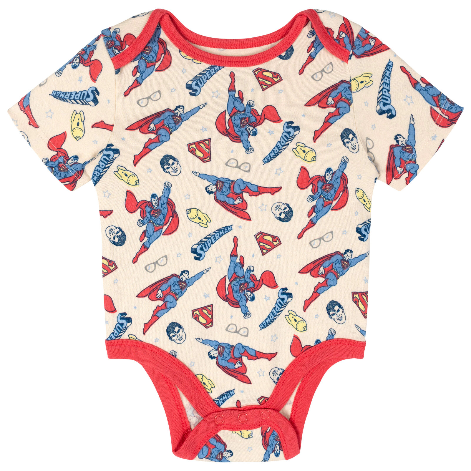 WARNER BROS Justice League Baby Boys' 3-Pack Short Sleeve Bodysuits