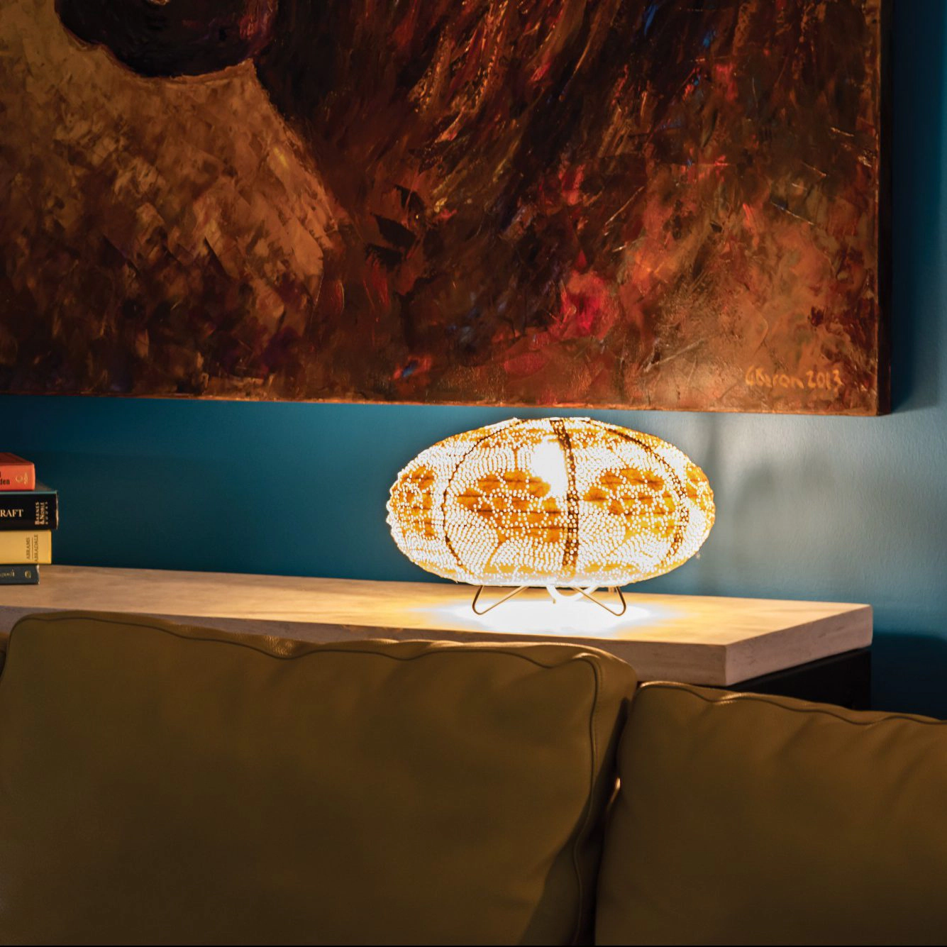 Allsop Home & Garden Soji Stella Solace Oval Yarrow Table Lamp