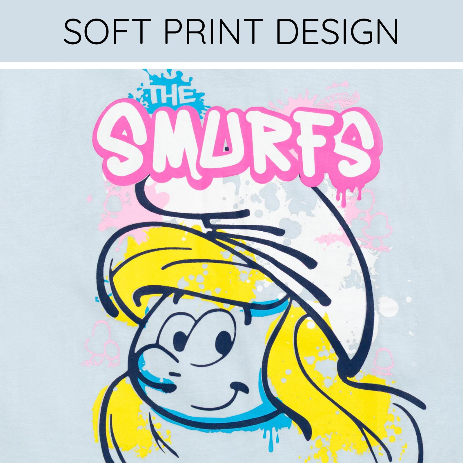 The Smurfs Smurfette Girls' 2-Piece T-Shirt and Shorts Set