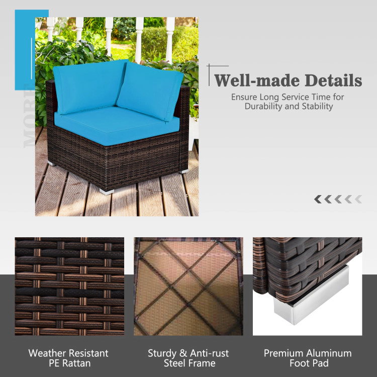 Hivvago 7 Pieces Patio Furniture Set With 35 Inches 50000 Btu Propane Gas Fire Pit Table And Waterproof Cover For Firpit