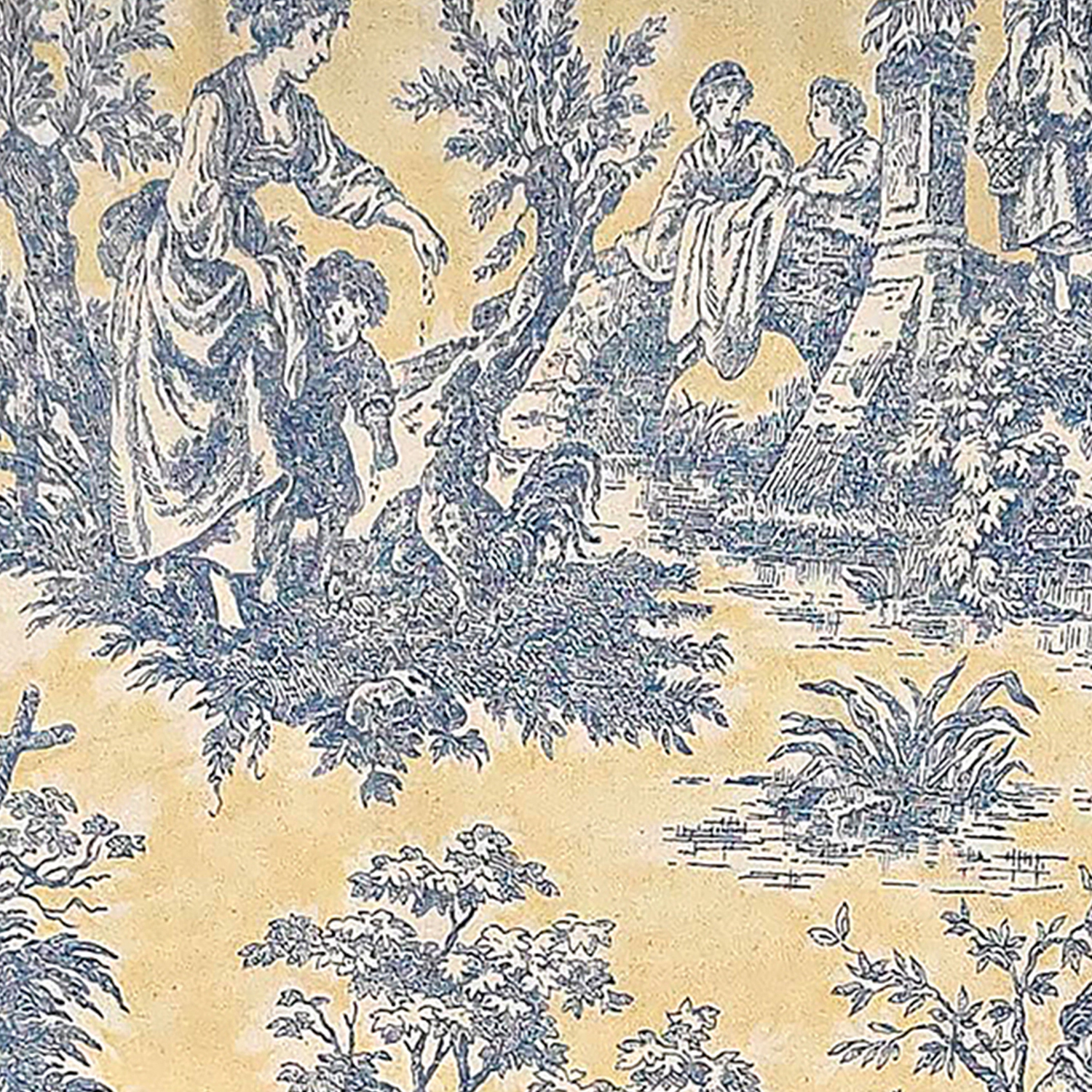 RLF Home Colonial Provance 100% Cotton Rod Pocket Lined  Window Valance 50" x 15" Yellow