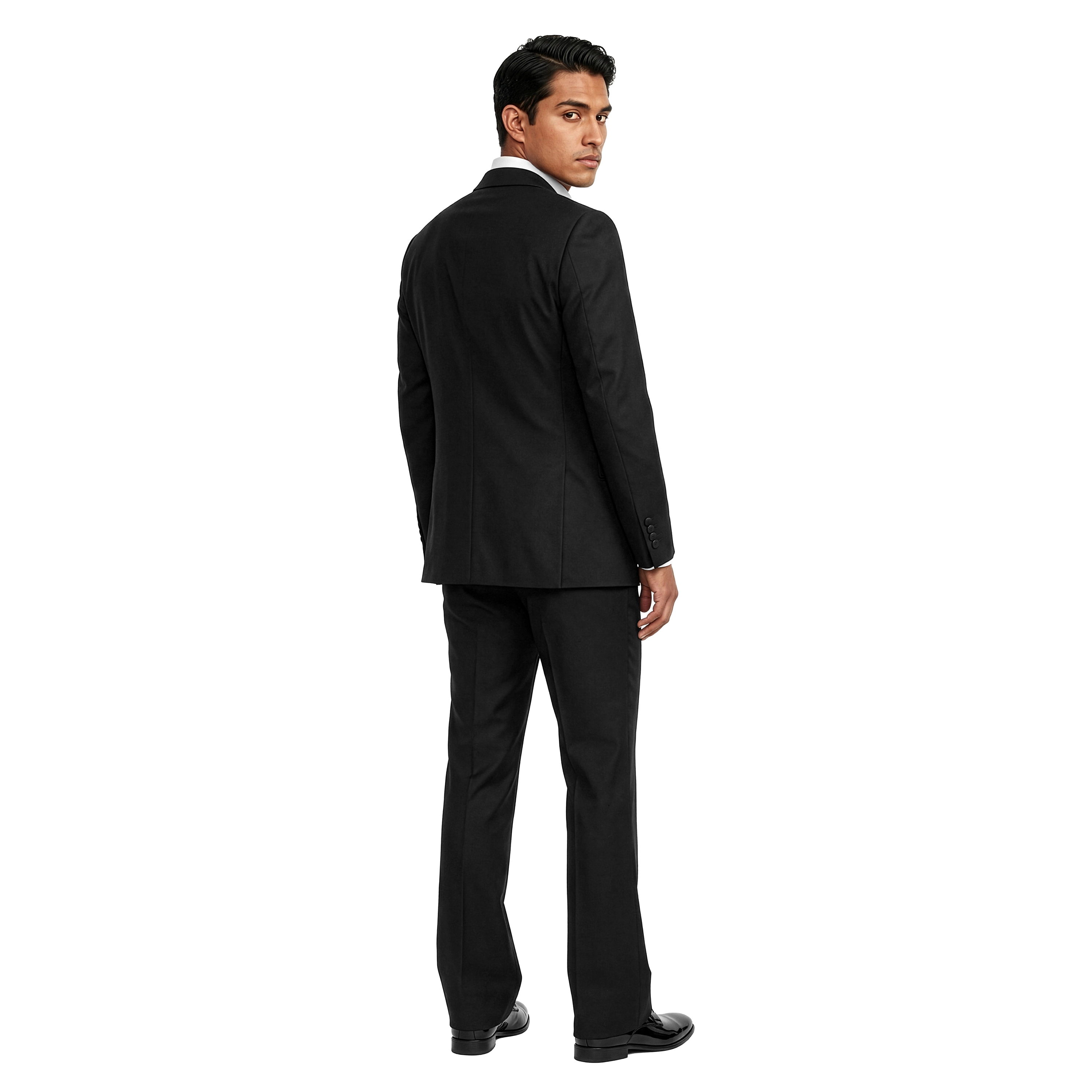 Tazzio Men's Flared Pants Skinny Fit 3pc Tuxedo Set, Pick Stitch
