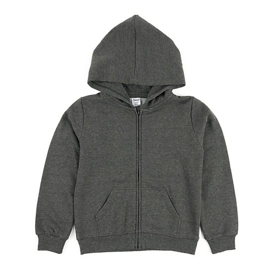 Leveret Toddler/Kid Basics Neutral Solid Full Zip Hoodie Sweatshirt