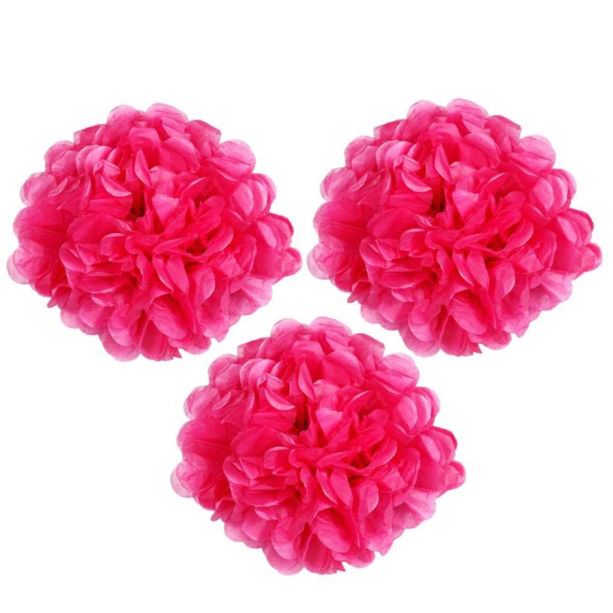 Home Collection 8 Inch Tissue Paper Flower Pom Hanging Decorations Pack of 12