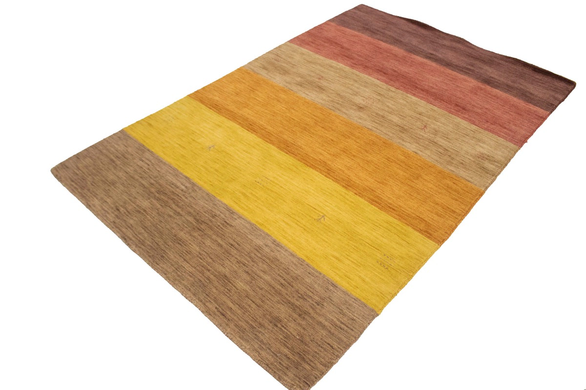 Magic Rugs 5'0 x 8'0 Hand Knotted Stripes Oriental Modern Wool Rug