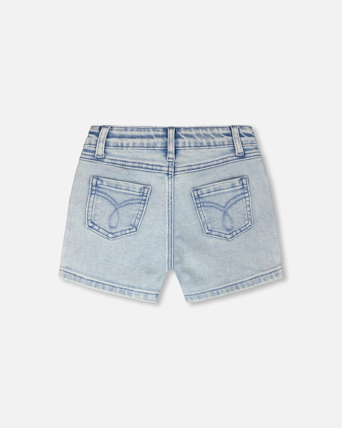 Deux par Girls Denim Embroidered Shorts
