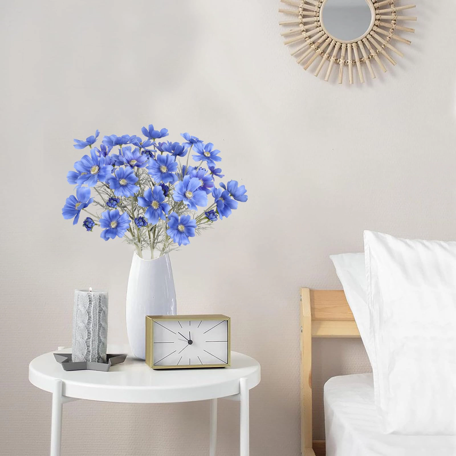 PUPWE Artificial Cosmos Daisies Flowers Decor