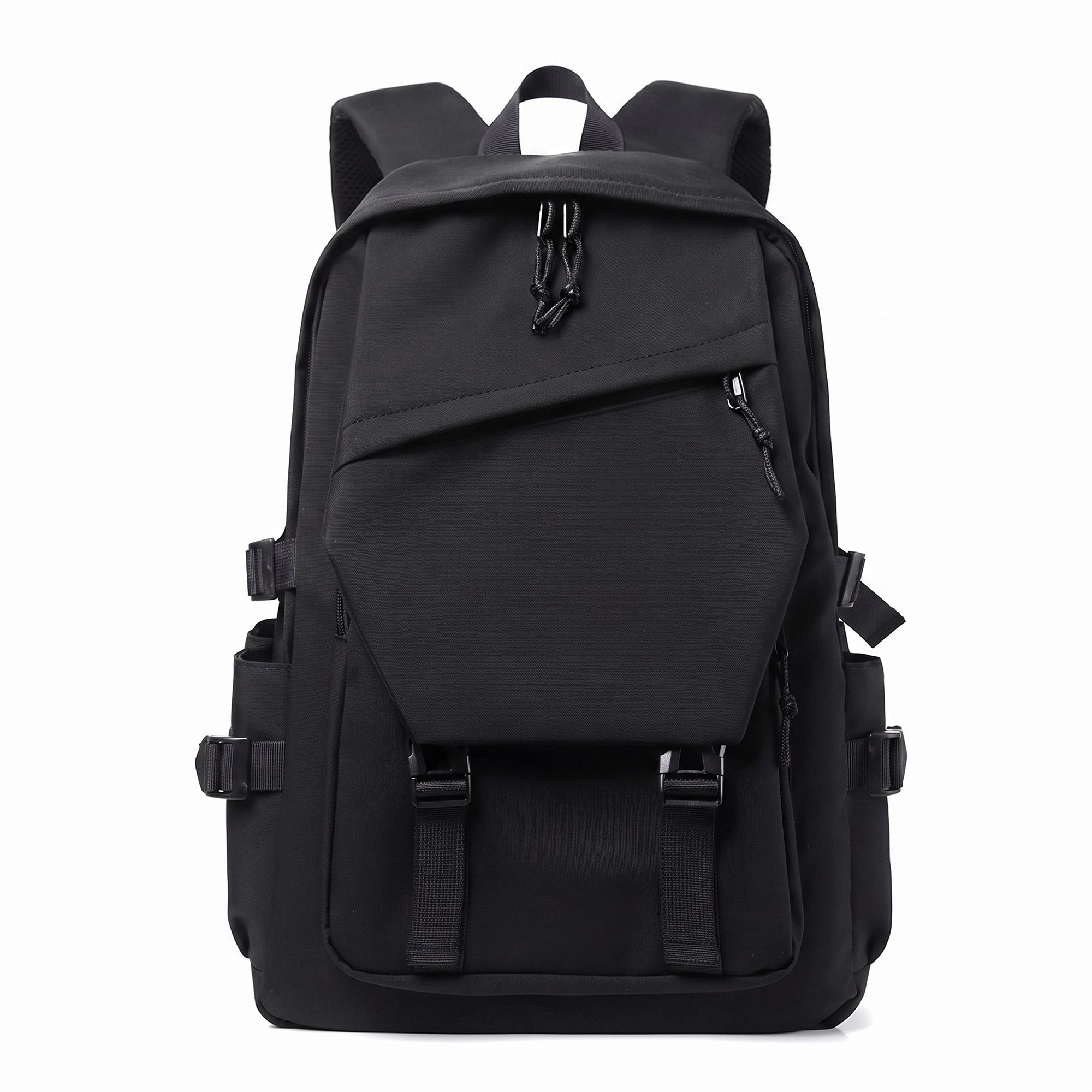 Alilang Women's Large Laptop Backpack with Front Flap Pocket Buckle Straps Side Pockets and Padded Shoulder