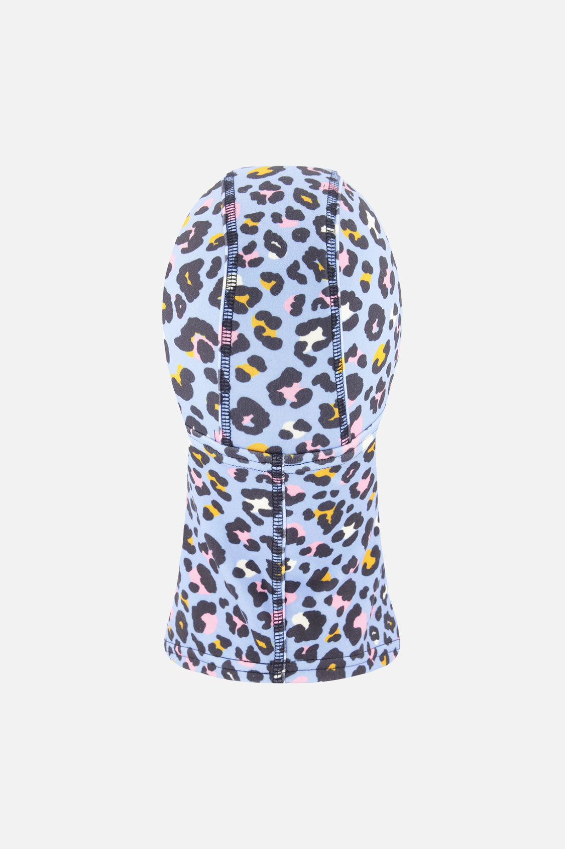 Deux par Girls Brushed Jersey Leopard Print Balaclava with Reflective Patch