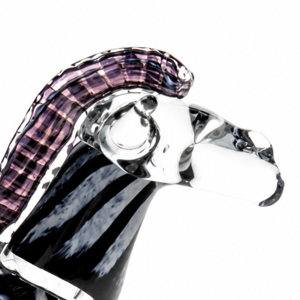 Mbare Hand Blown Glass Zebra
