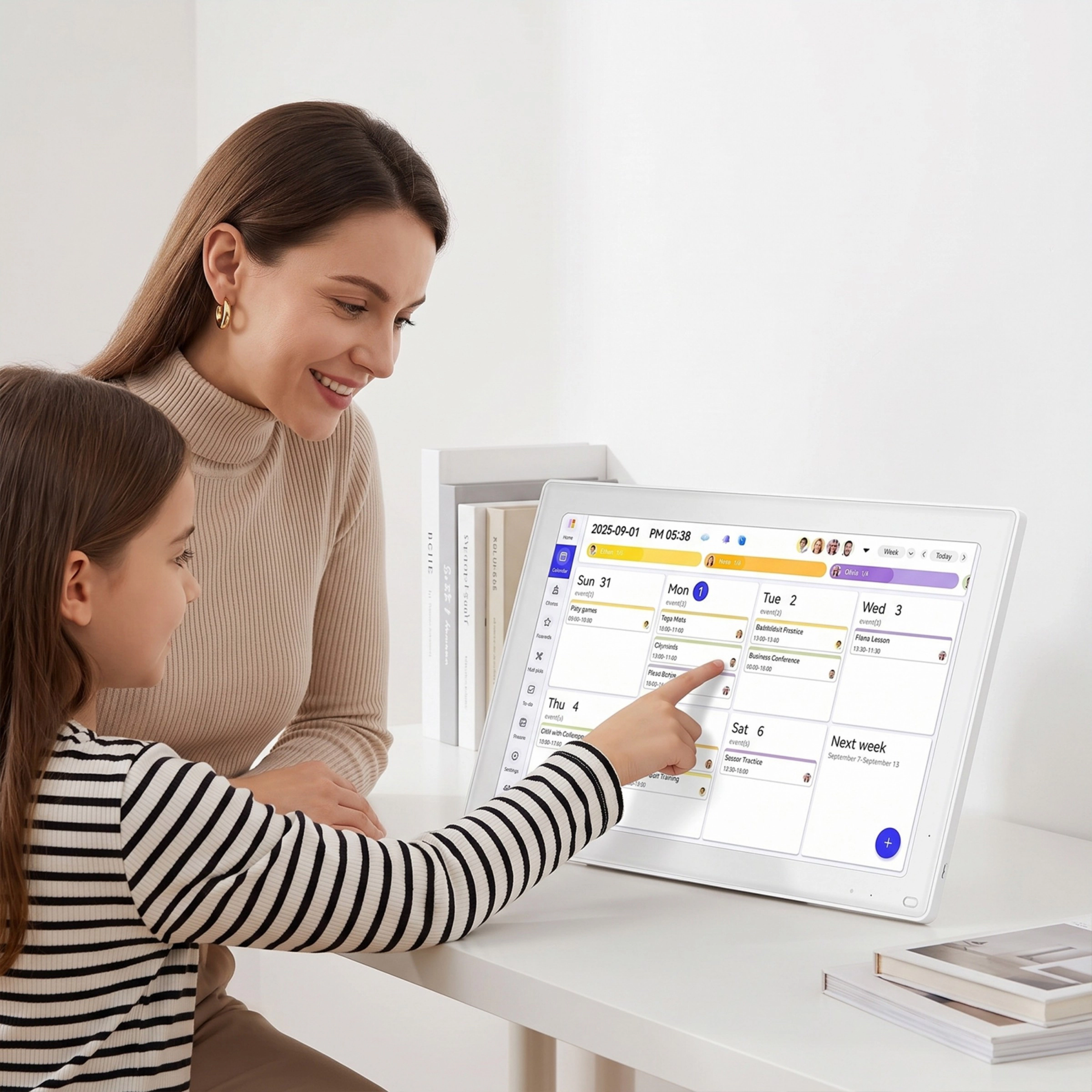 Everblog 21.5" Touch Digital Calendar Chore Chart 1080p IPS