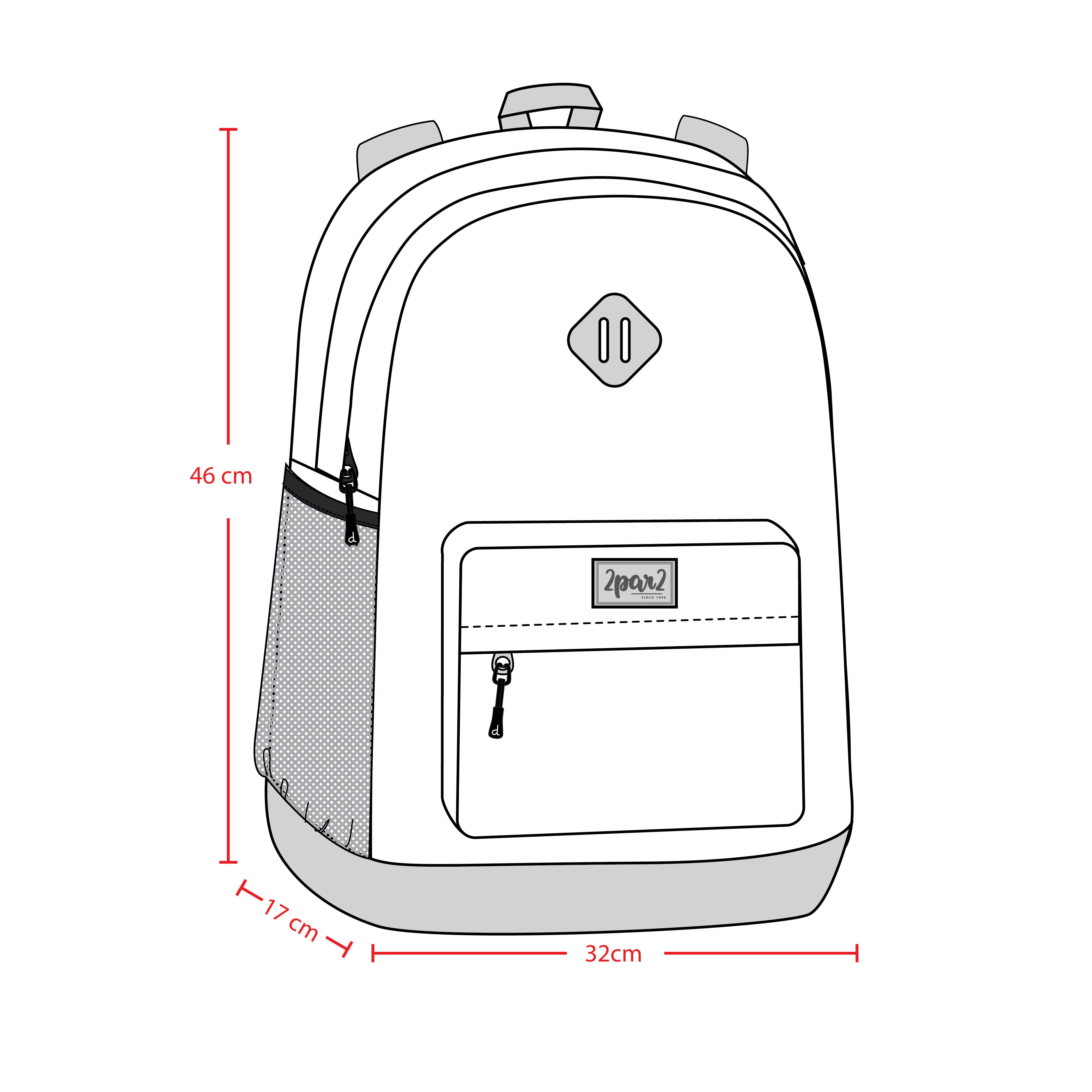 Deux par Deux Boys Dinosaur Print Two-Compartment Backpack with Padded Laptop Sleeve