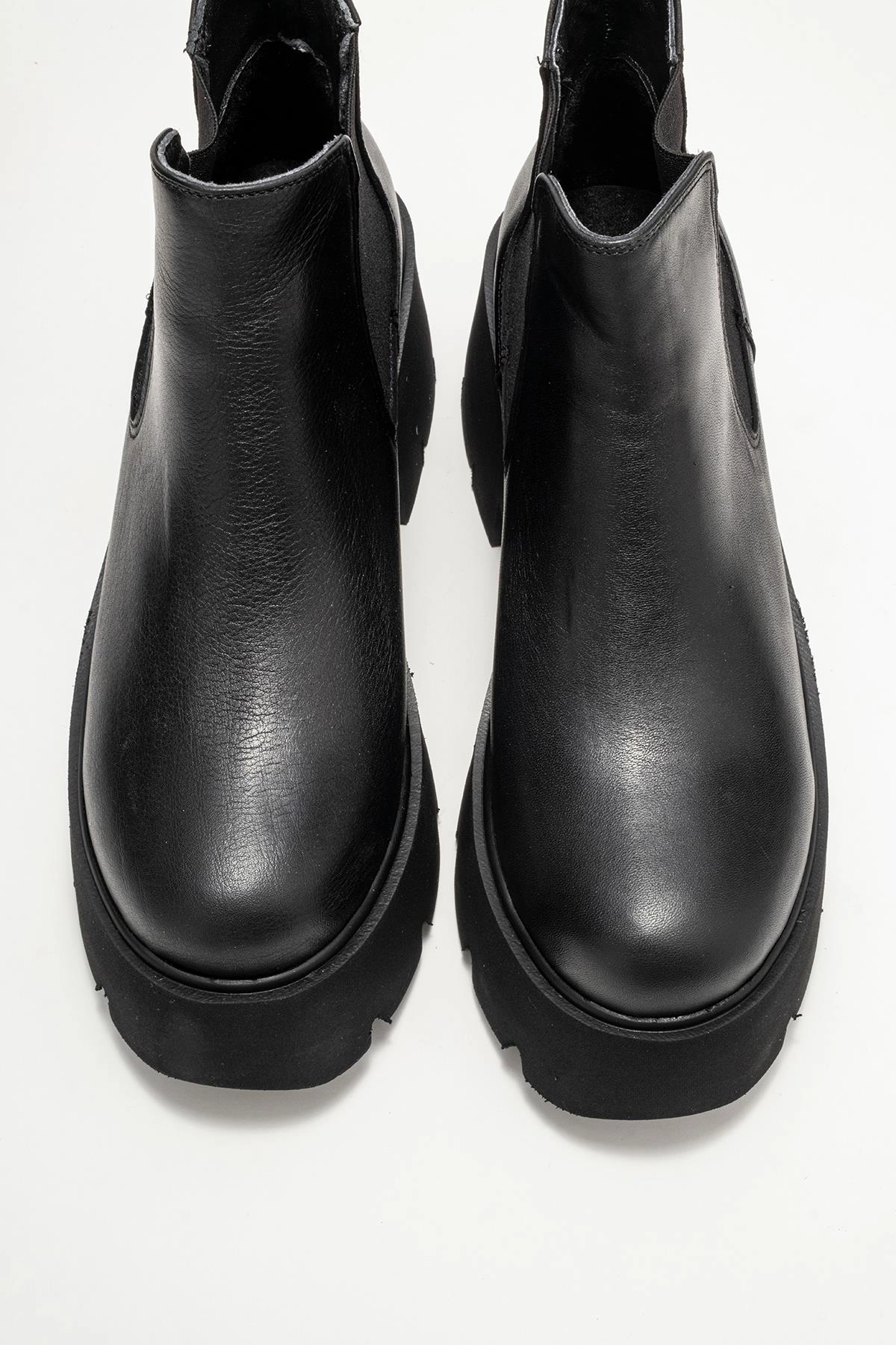 Forever & Always Womens Clen Leather Platform Chelsea Boots