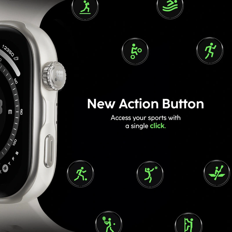 Cubitt VIVA Pro 2 Smartwatch with 1.85 inches AMOLED HD Display Built-in GPS