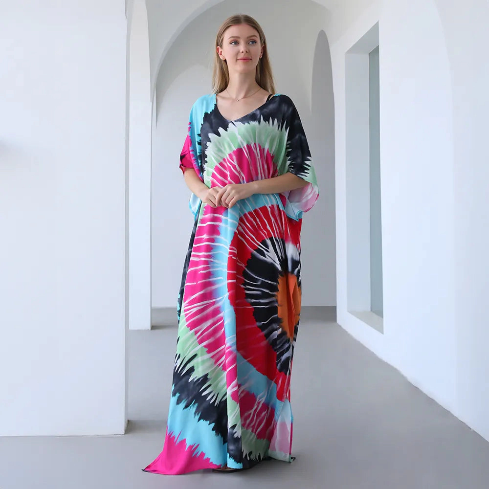 Youzey The Swirls Summer Women's Maxi Dress