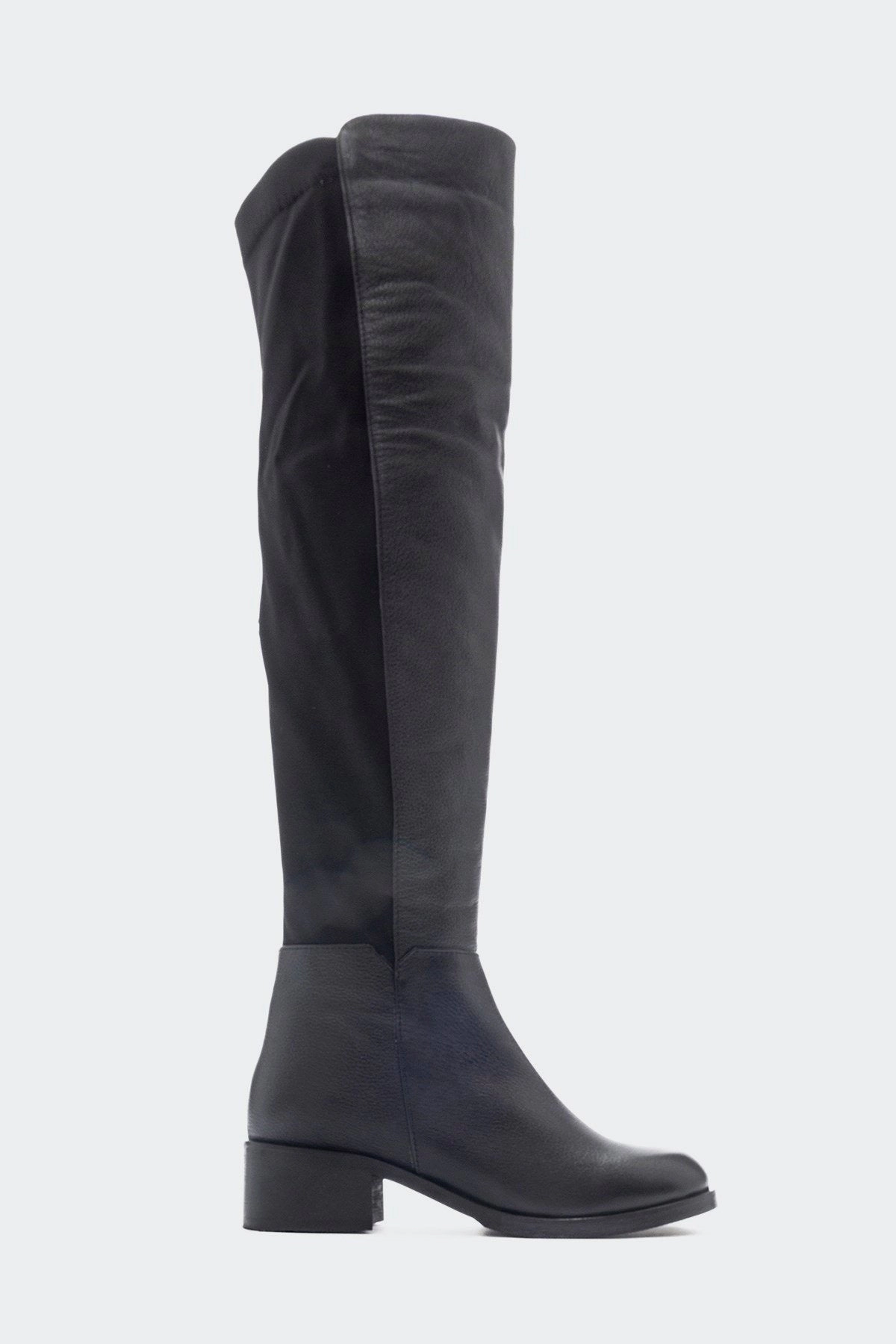 Forever & Always Womens Cassie Leather Knee High Boot