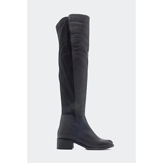 Forever & Always Womens Cassie Leather Knee High Boot