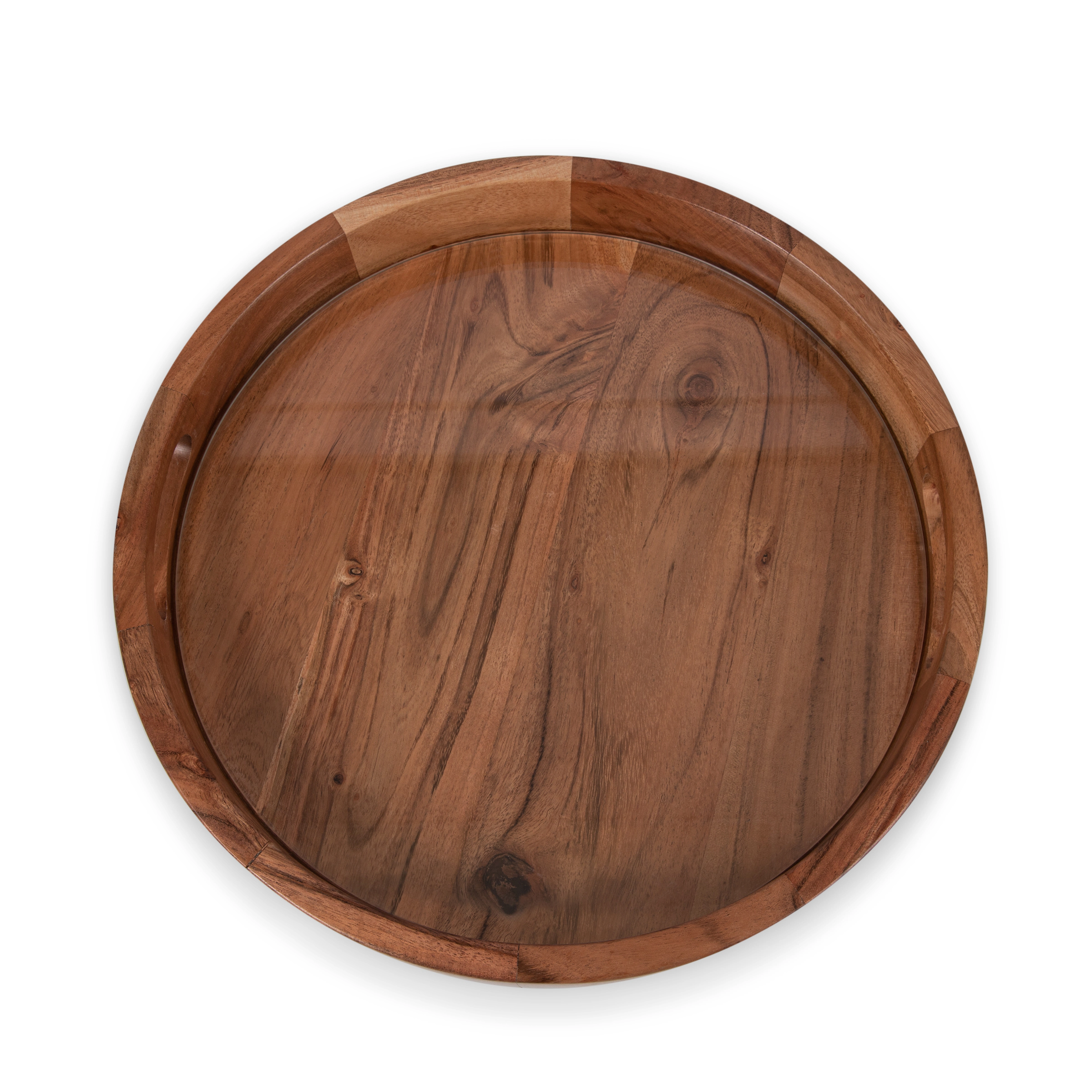 TOSCANA Barista Serving Tray with Glass Insert