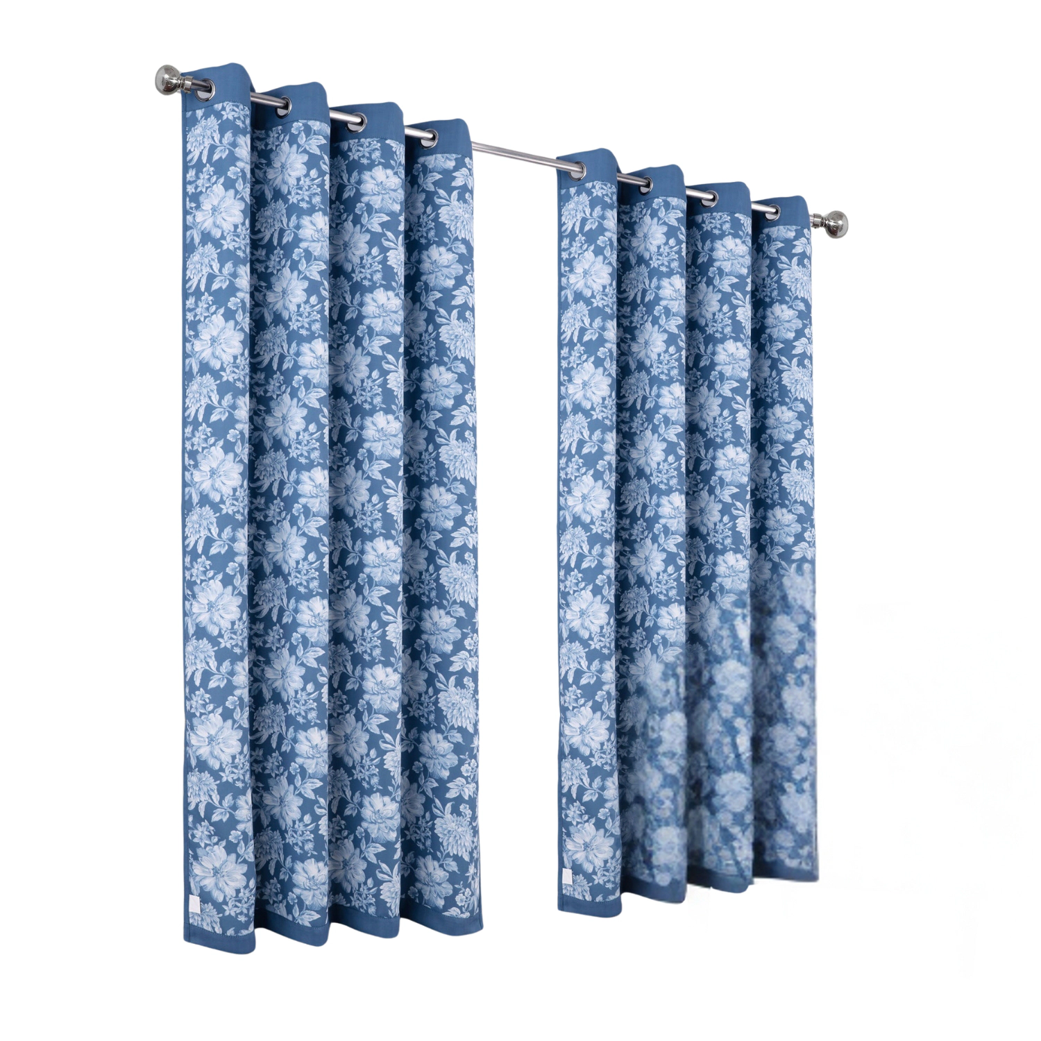 Olivia Gray 100% Polyester 190 GSM Eloise Reversible Blackout Grommet Curtain Panel 54" x 90