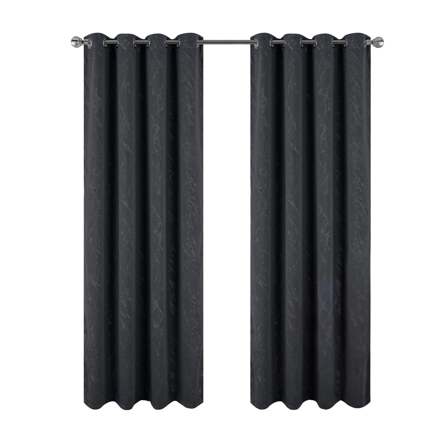 RT Designers Collection Heidi Halo Foil Blackout Polyester Window Curtain Grommet Panel 52" x 84