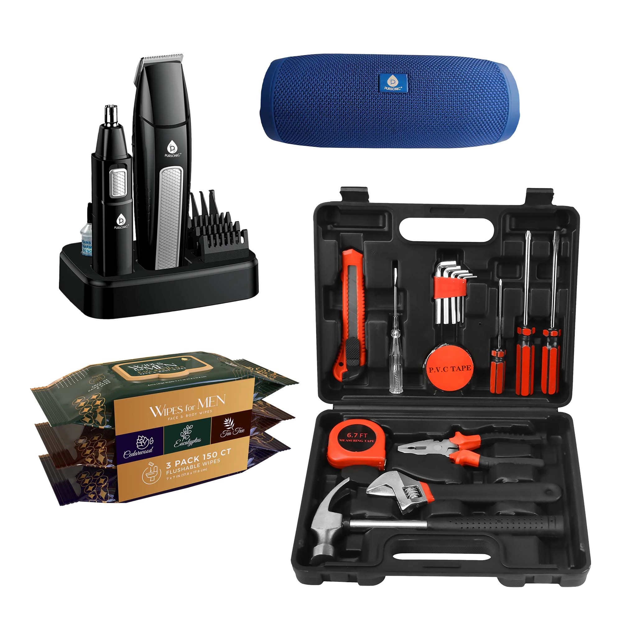 Pursonic Men’s Father’s Day Essential Gift Bundle: Handy Solutions, Pursonic & Mario Lopez Edition