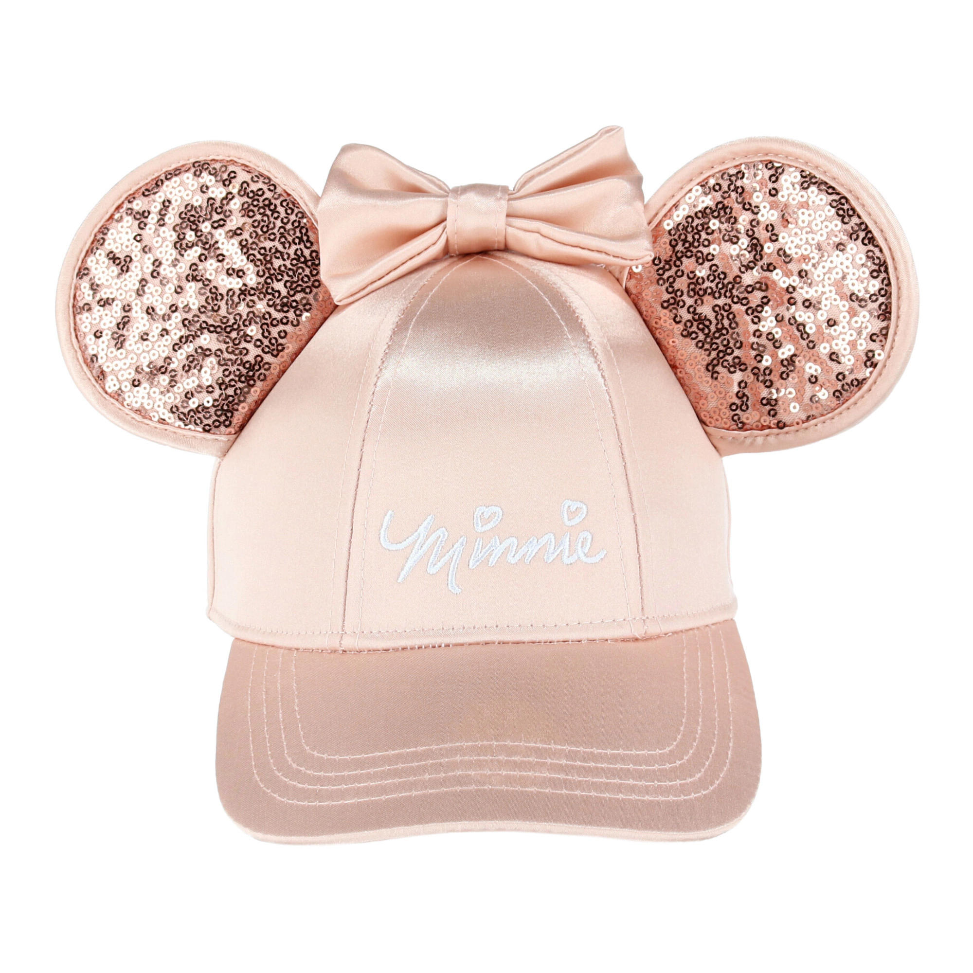 Jerry Leigh Disney Women's Minnie Mouse Baseball Cap with 3D Bling Ears