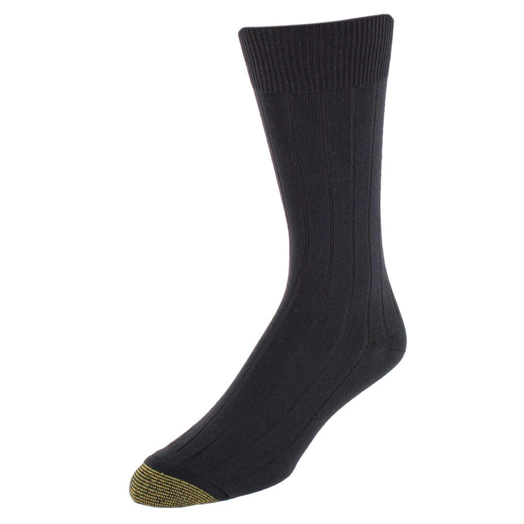 Gold Toe Men's Nantucket Soft Rib Crew Socks (3 Pairs)