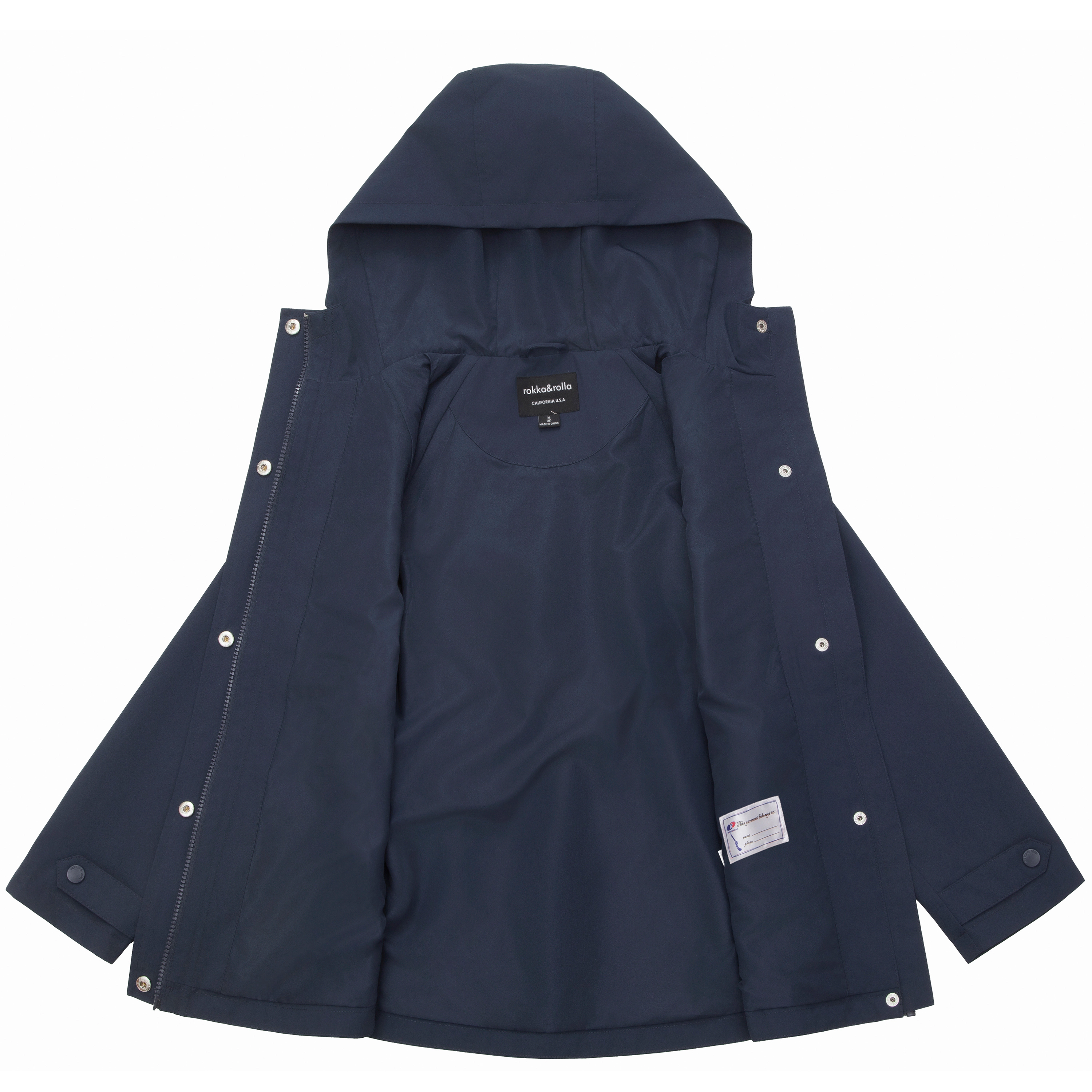 Rokka&Rolla Little & Big Kid Girls Hooded Cinched-Waist Jacket