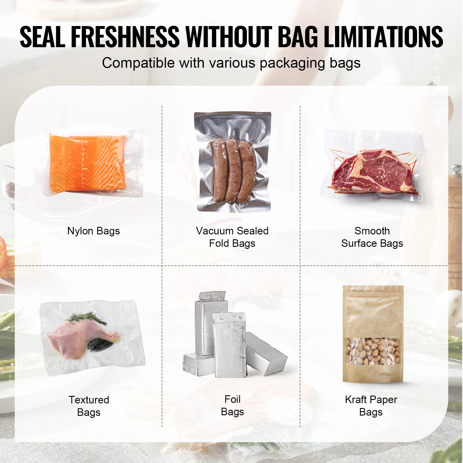 HONGGE Chamber Vacuum Sealer Sealing Power Vacuum Packing Machine for Wet Foods Meats Marinades and More Compact Size