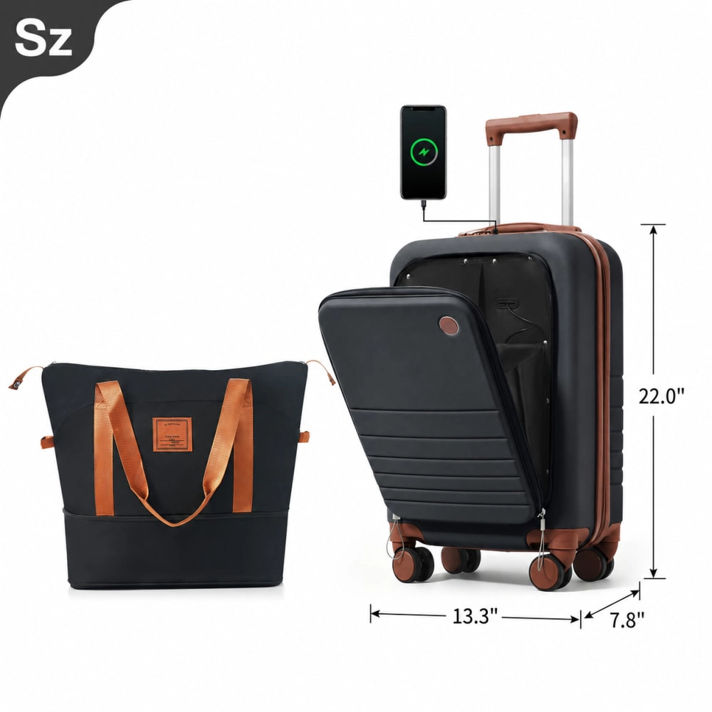 WOW PIONEER Lightweight Hard Case Luggage