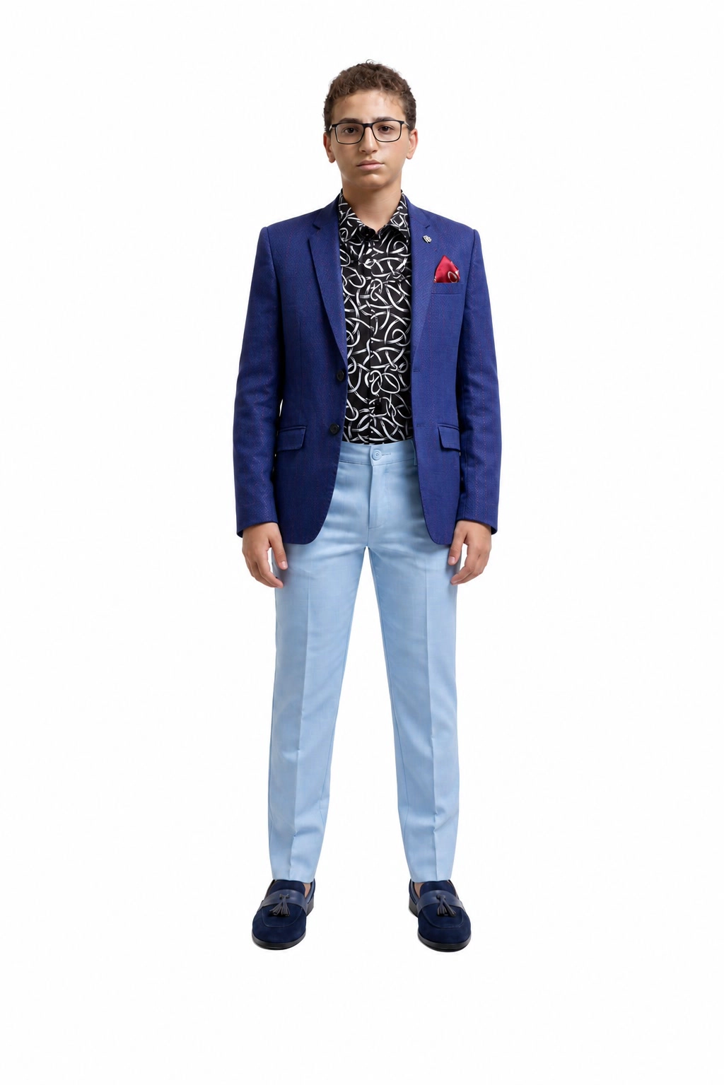 Elie Balleh Boys Slim Fit Digital Rain Jacket