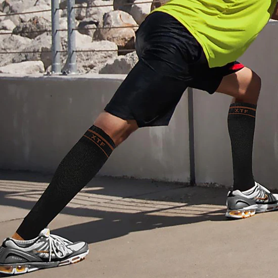 Extreme Fit Unisex Copper-infused Knee High-energy Compression Socks - 6 Pair