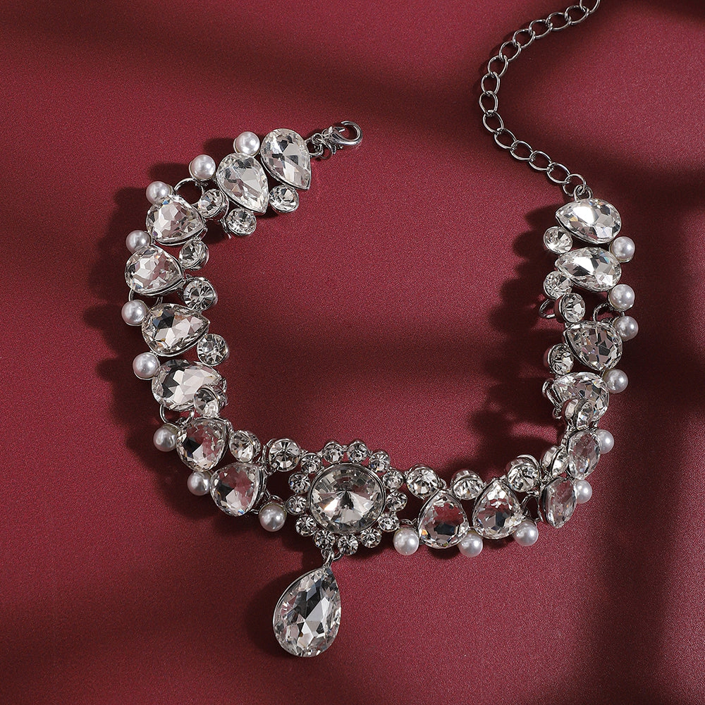 SOHI Women's Party Stone Statement Necklace