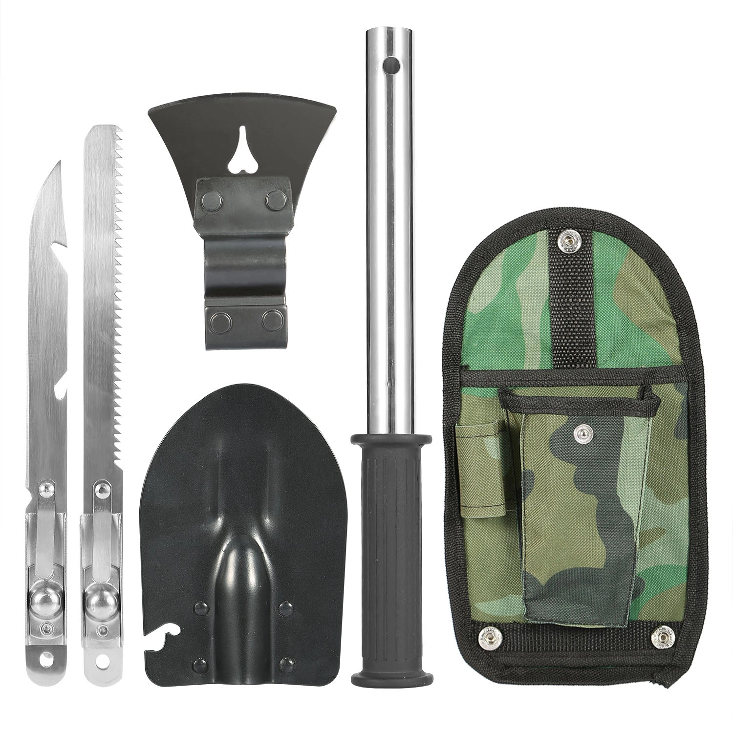 GBruno 6-in-1 Survival Multi-Tool Shovel Kit