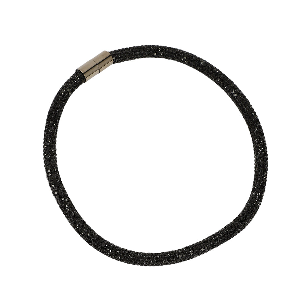 SOHI Women's Onyx Black the Jingle Collar Necklace