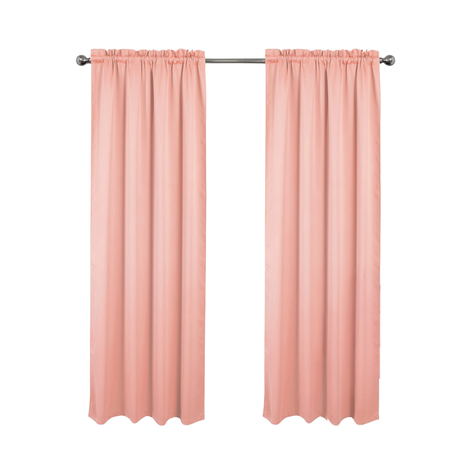 RT Designers Collection 100% Polyester Twilight Blackout Rod Pocket Curtain Panel 54" x 84" Blush