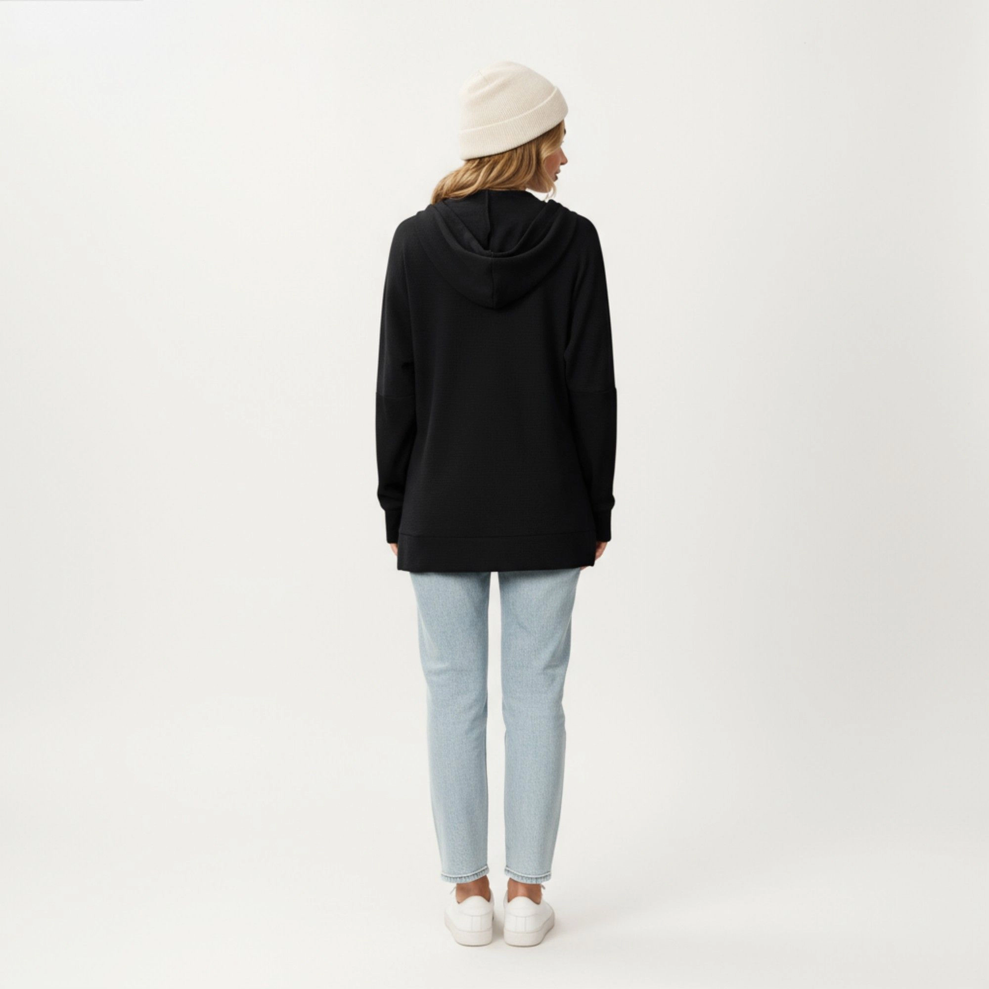 Anna-Kaci Women's Drawstring Kangaroo Pocket Relaxed Fit Long Sleeve Pullover Hoodie