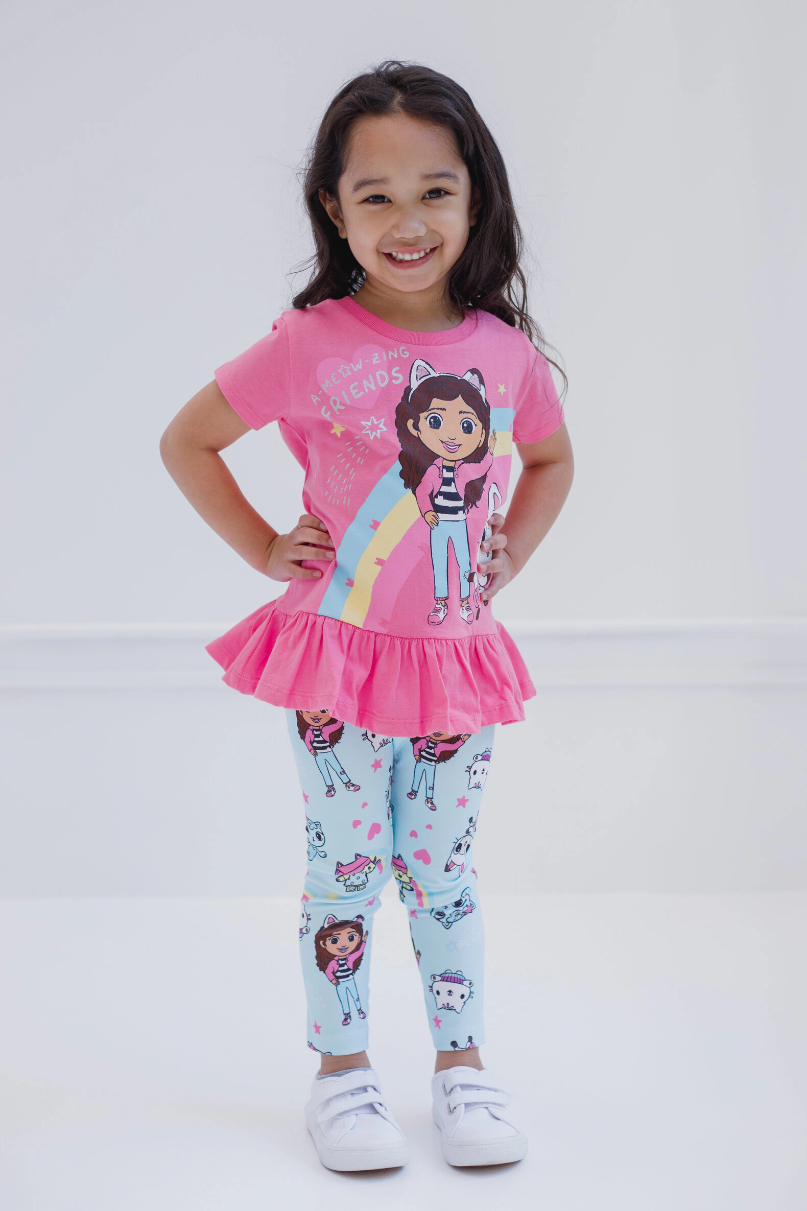 Dreamworks Gabby's Dollhouse Girls' 2-Piece T-Shirt and Leggings Set