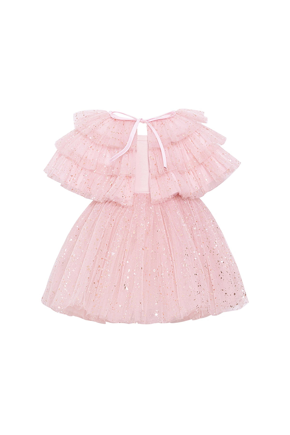 Mini Celebrities Girls Full Sparkle Pink Dress Set