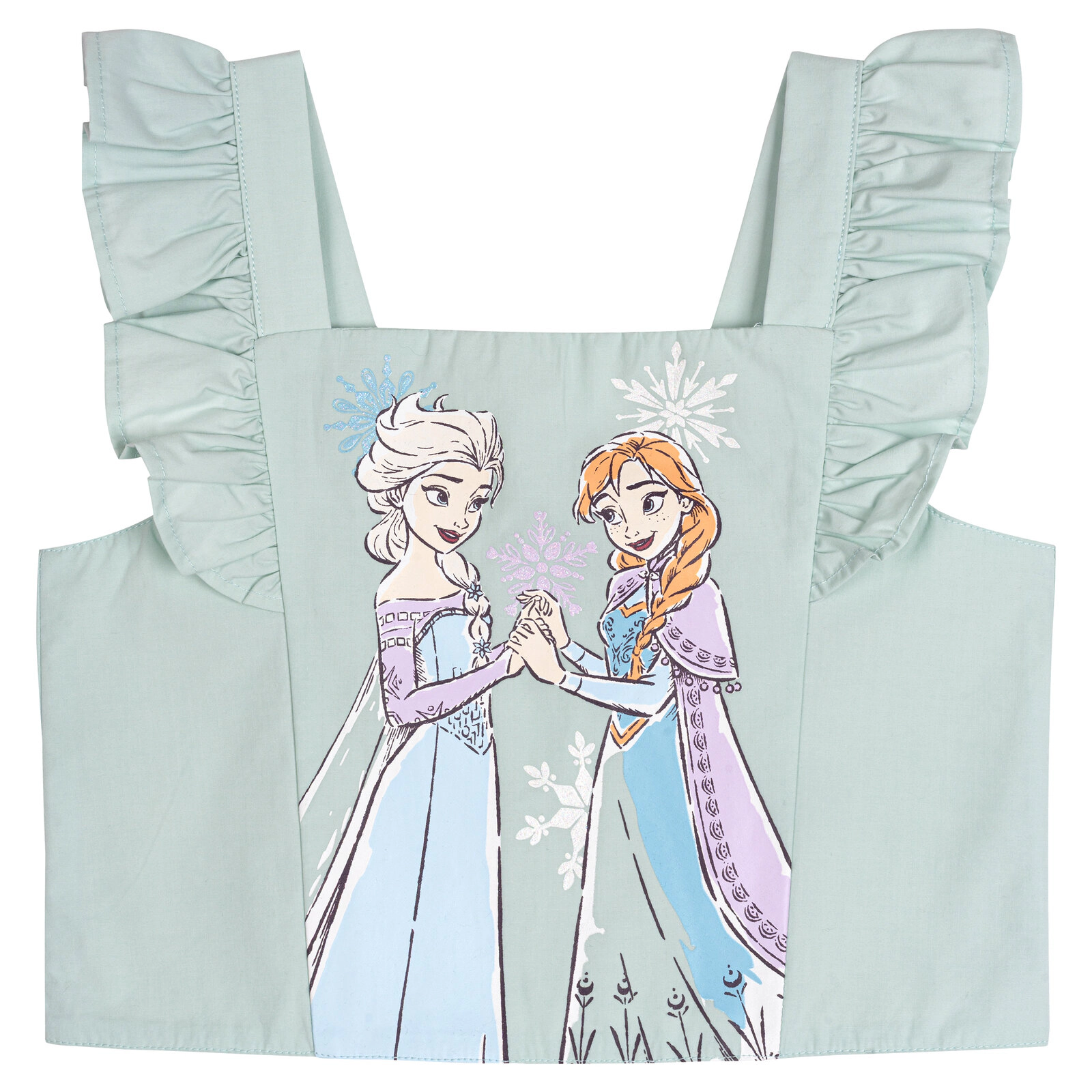 Disney Frozen Girls' Sleeveless 2-Piece Tank Top and Bubble Skort Set