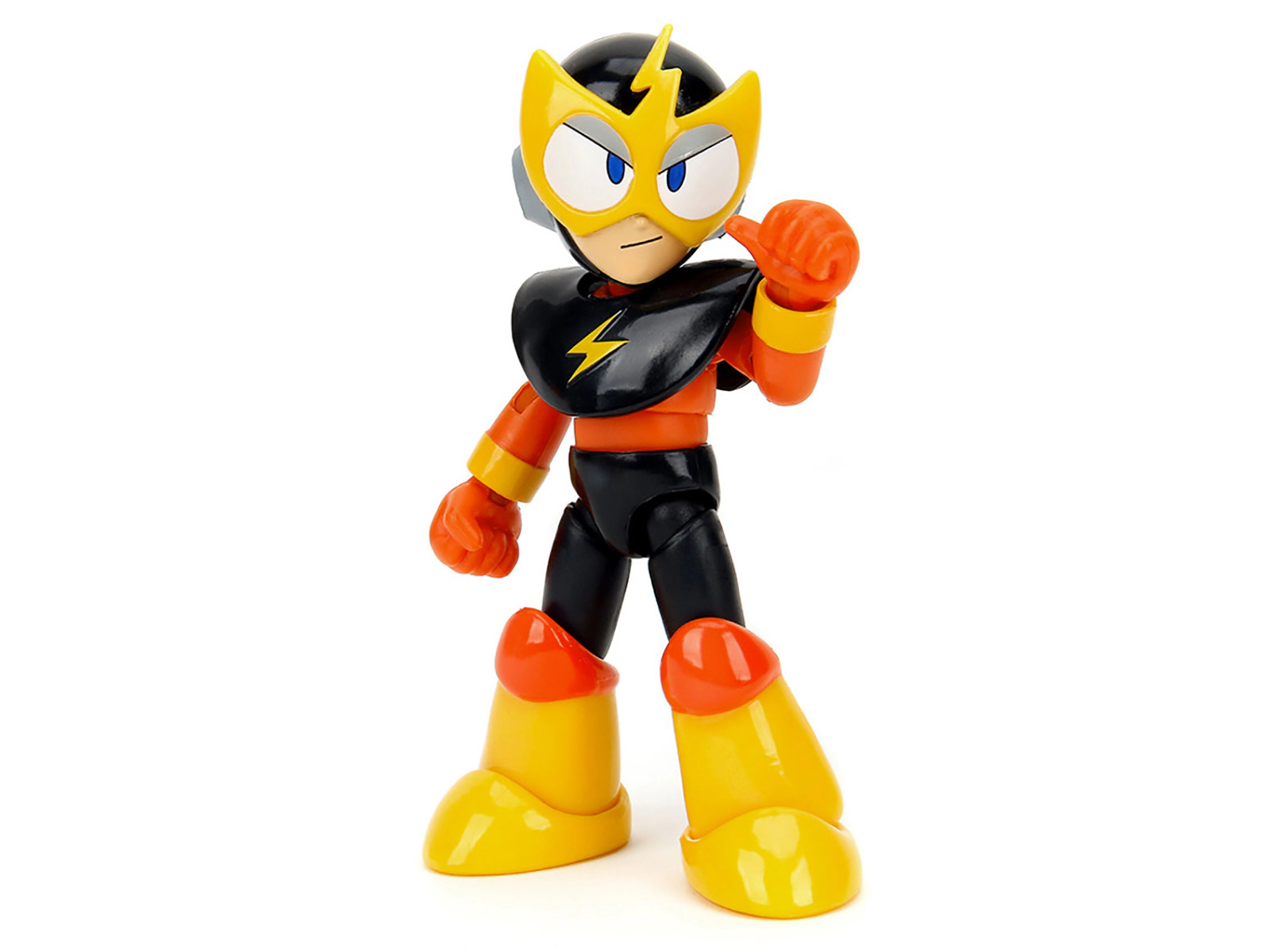 Jada Elec Man 4.5" Moveable Figure with Accessories and Alternate Head and Hands "Mega Man" (1987) Video Game