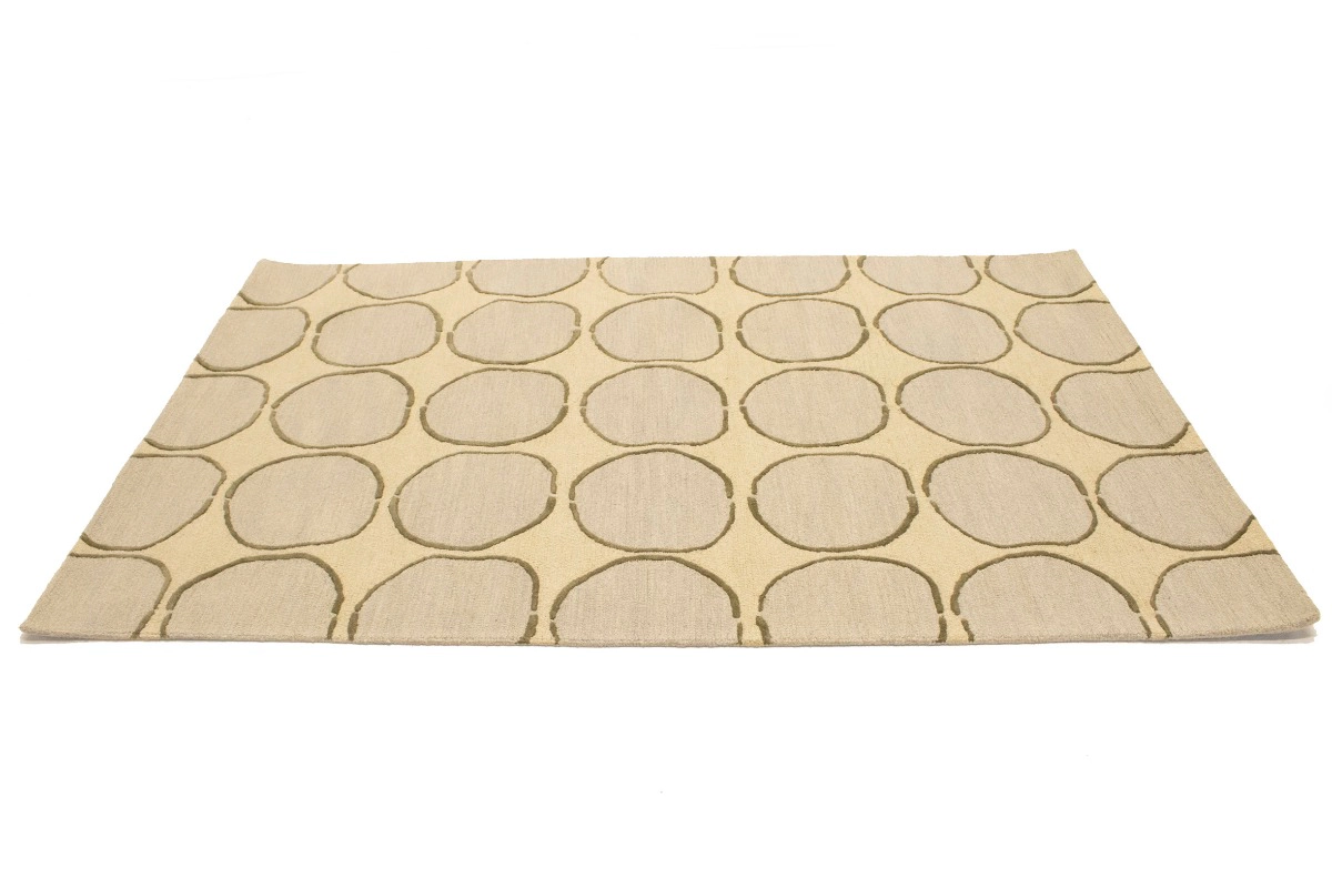 Magic Rugs 5'0 X 8'0 Hand-Tufted Geometric Wool Modern Rug